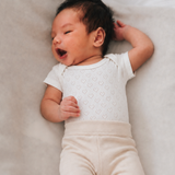 Pure Pointelle -sydänkuvioinen bodysuit – valkoinen