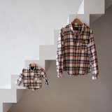 Set di camicie di flanella Dad & Mini - Rosso check