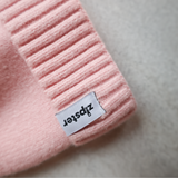 Bonnet en tricot de bambou - Baby Pink