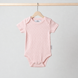 Pure Pointelle -sydänkuvioinen body – vaaleanpunainen