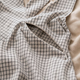 Sleeveless Breastfeeding Dress Windowpane