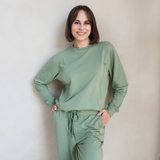 Breastfeeding Sweatshirt - Olive Green