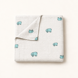Baby Elephant Large Muslin Blanket