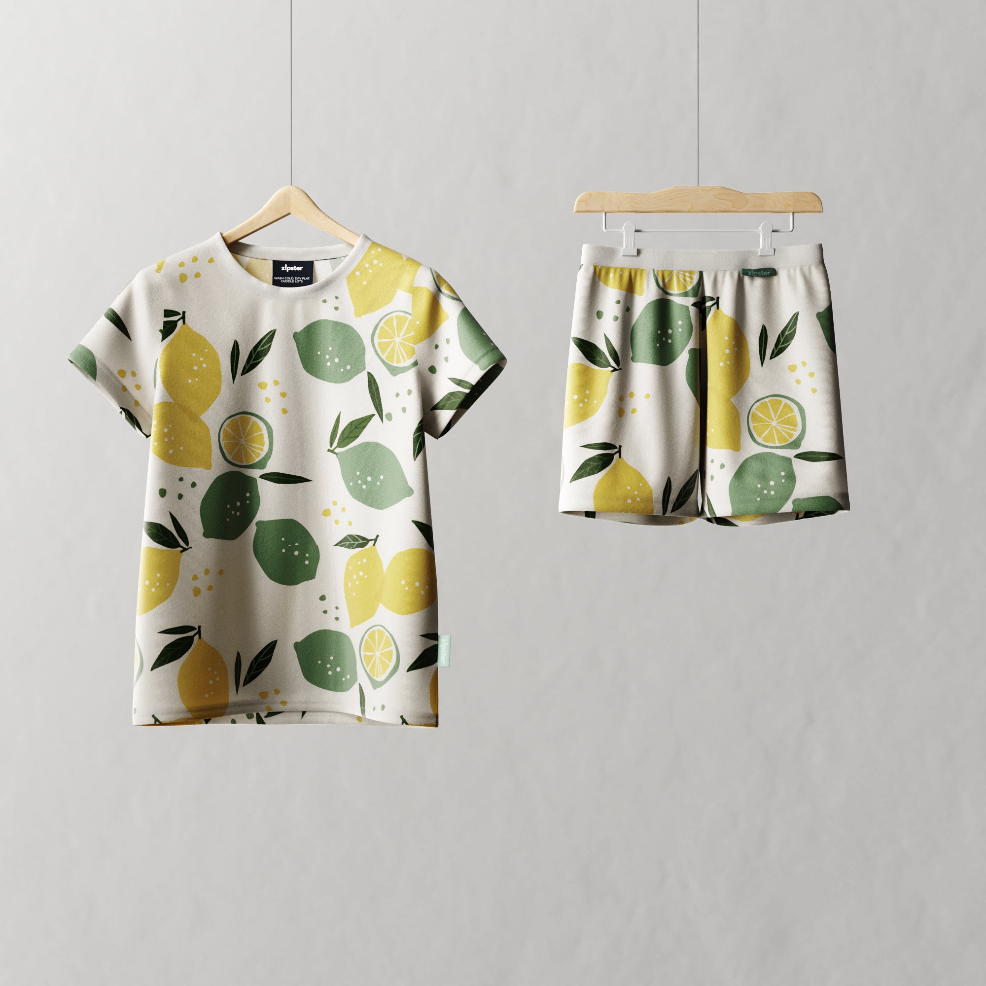 Children's Shortie PJ Set Lemons