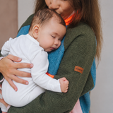 Breastfeeding Fleece Retro Coral and Olive