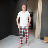 Heren tartan dromen pyjama t-shirt set