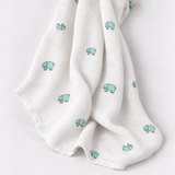 Baby Elephant Large Muslin Blanket