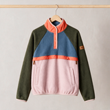 Breastfeeding Fleece Retro Coral and Olive