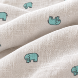 Baby Elephant Large Muslin Blanket