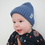 Bonnet en tricot de bambou - Baby Blue