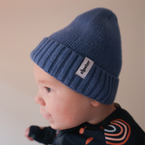 Bonnet en tricot de bambou - Baby Blue