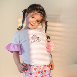 T-shirt pour enfants Astérix Dogmatix à volants