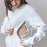 Sudadera de lactancia - Marga gris