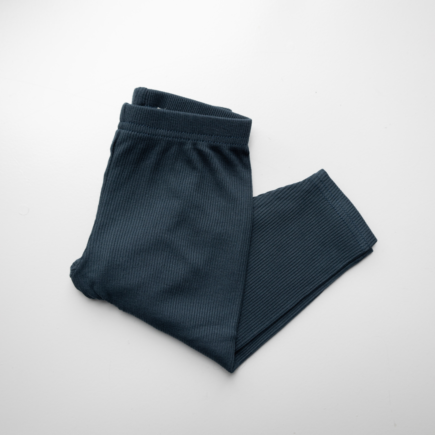 Ribbed Leggings in bambù Midnight