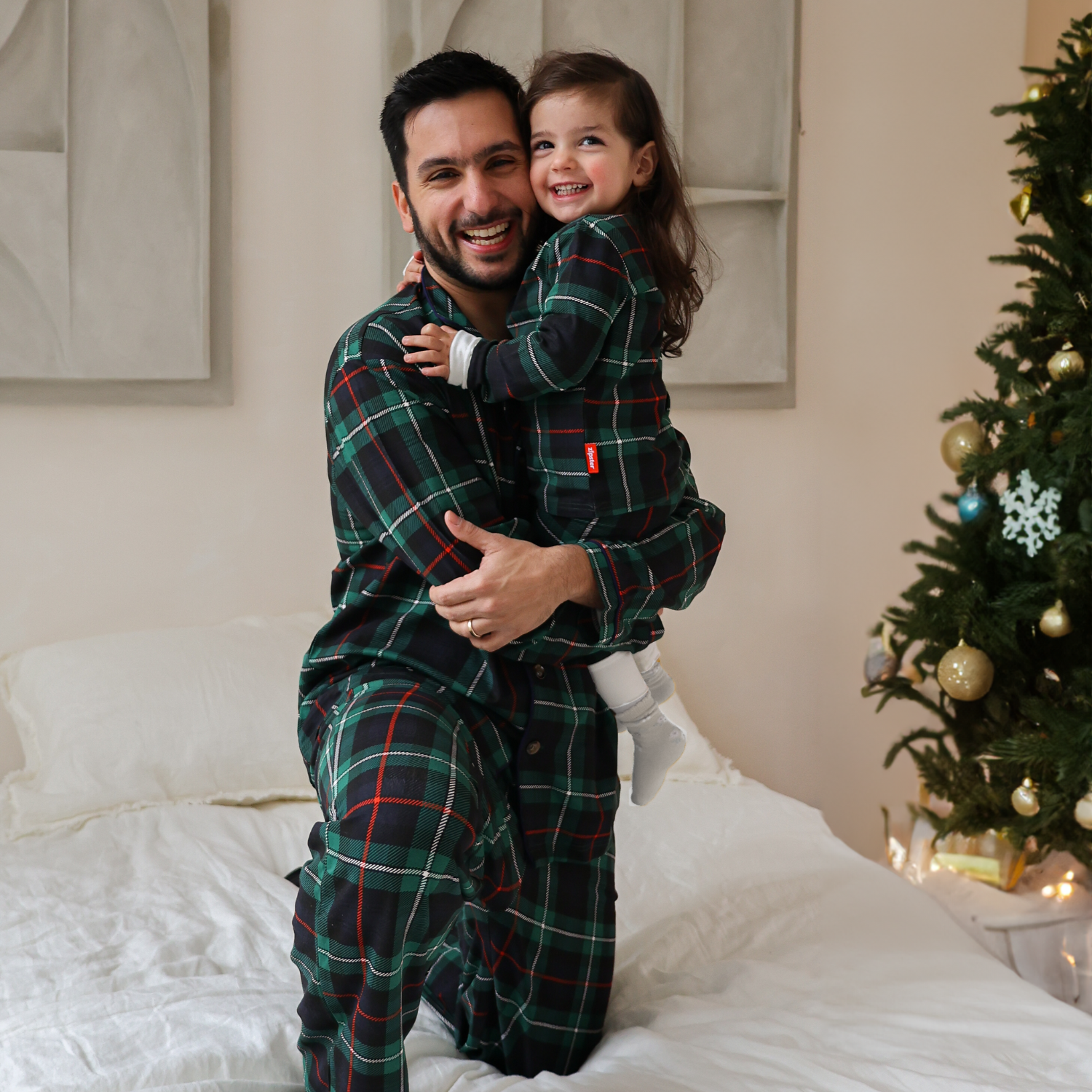 Set di pigiami per bambini Tartan