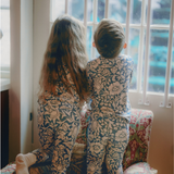 Ensemble de pyjamas pour enfants William Morris Mallow Blue