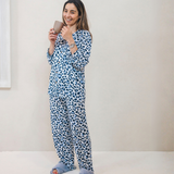 Ladies Pyjamas Set Snow Leopard
