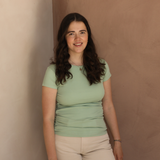 Ruched Breastfeeding Tee Sage Green