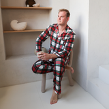 Heren pyjama met ruitmotief