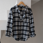 Men's Flannel Shirt Black Check