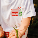 Oversized Kid's T-Shirt White Sardines