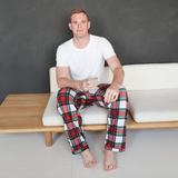 Heren tartan dromen pyjama t-shirt set