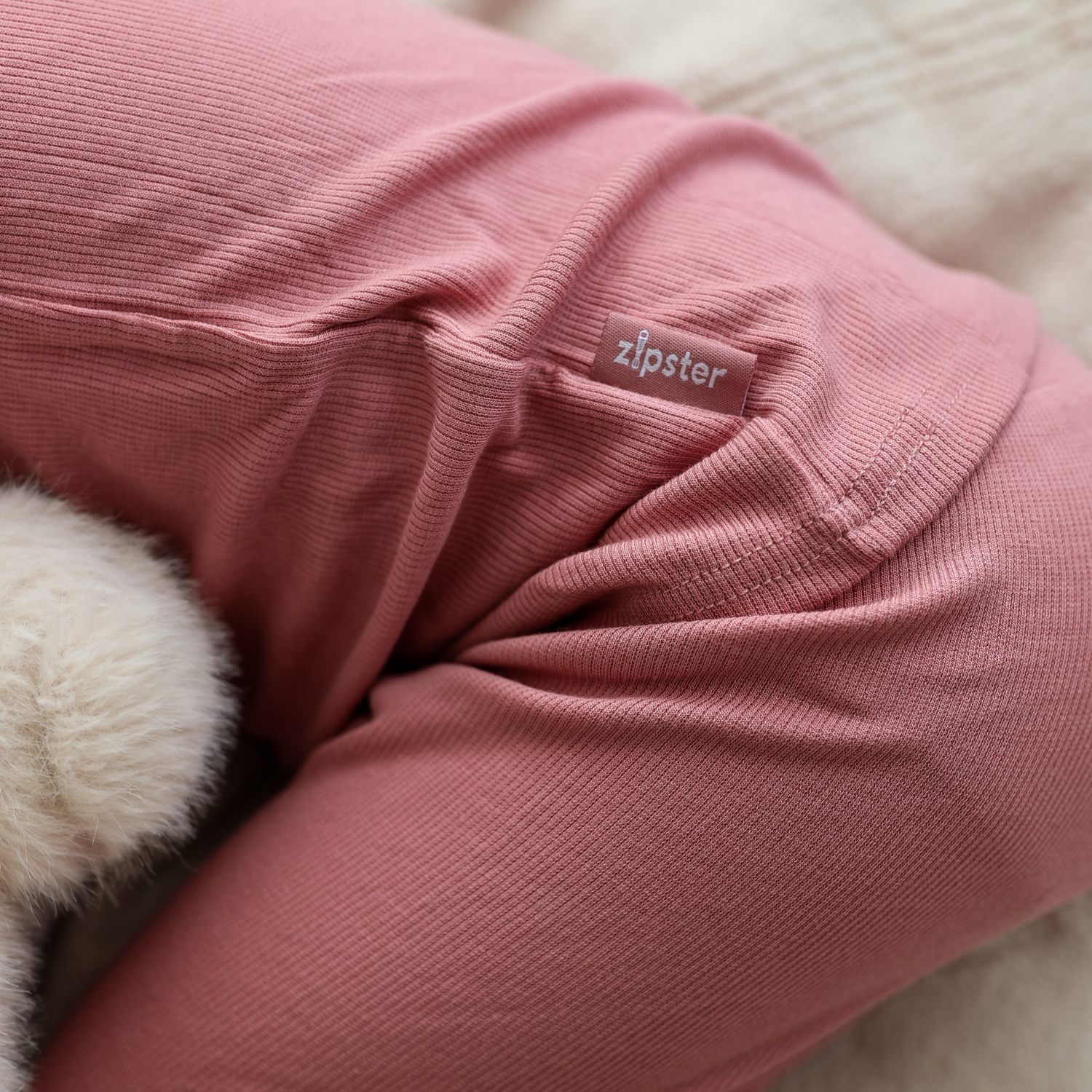 Children's PJ Set Ribbed Rose