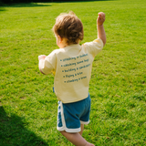 Oversized Kid's T-Shirt Yellow Slow Days