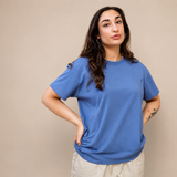 Oversized Breastfeeding Tee Blue