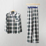 Ensemble de pyjamas écossais vert pour hommes
