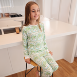 Children's PJ Set Palm Trees