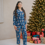 Ladies Pyjamas Set Merry Mutt Plaid