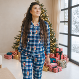 Ladies Pyjamas Set Merry Mutt Plaid