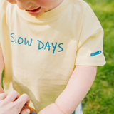 Oversized Kid's T-Shirt Yellow Slow Days