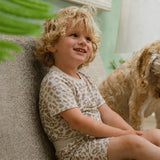 Children's Shortie PJ Set Leopard Print