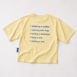 Oversized Kid's T-Shirt Yellow Slow Days