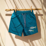 Mens Swimming Trunks Weird Fishes