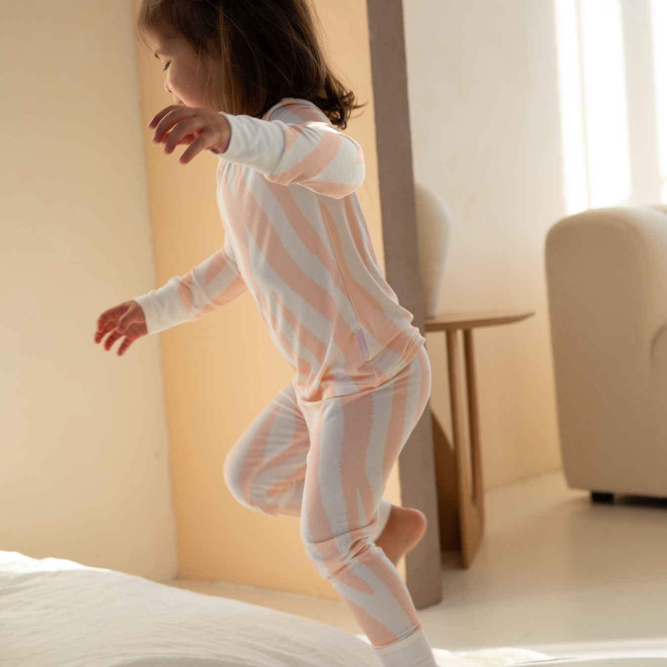 Ensemble de pyjamas pour enfants imprimé zèbre