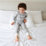 PJ-set voor kinderen Grijs Fair Isle