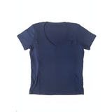Camiseta lactancia cuello pico Azul Marino