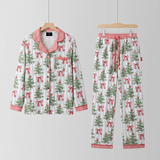 Ladies Pyjamas Set Tied with a Bow