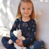 Set di pigiami per bambini Navy Rainbow