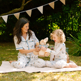 طقم بيجامة نسائي طقم بيجامة بيتر قماش قطني هوب