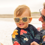 Occhiali da sole Wayfarer in bambù