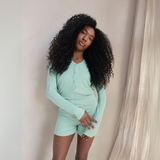 Ladies Ribbed Bodysuit - Sage