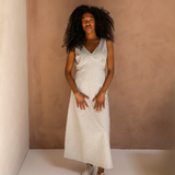 Sleeveless Breastfeeding Dress Windowpane