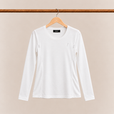 Breastfeeding T-Shirt Long Sleeve White