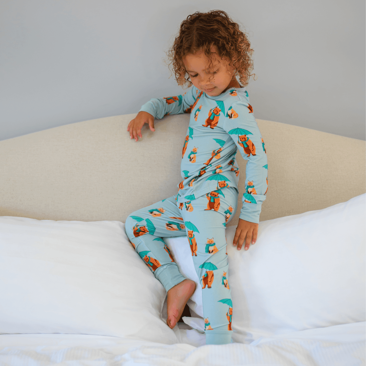 Children's PJ Set Rainy Days - Zipster