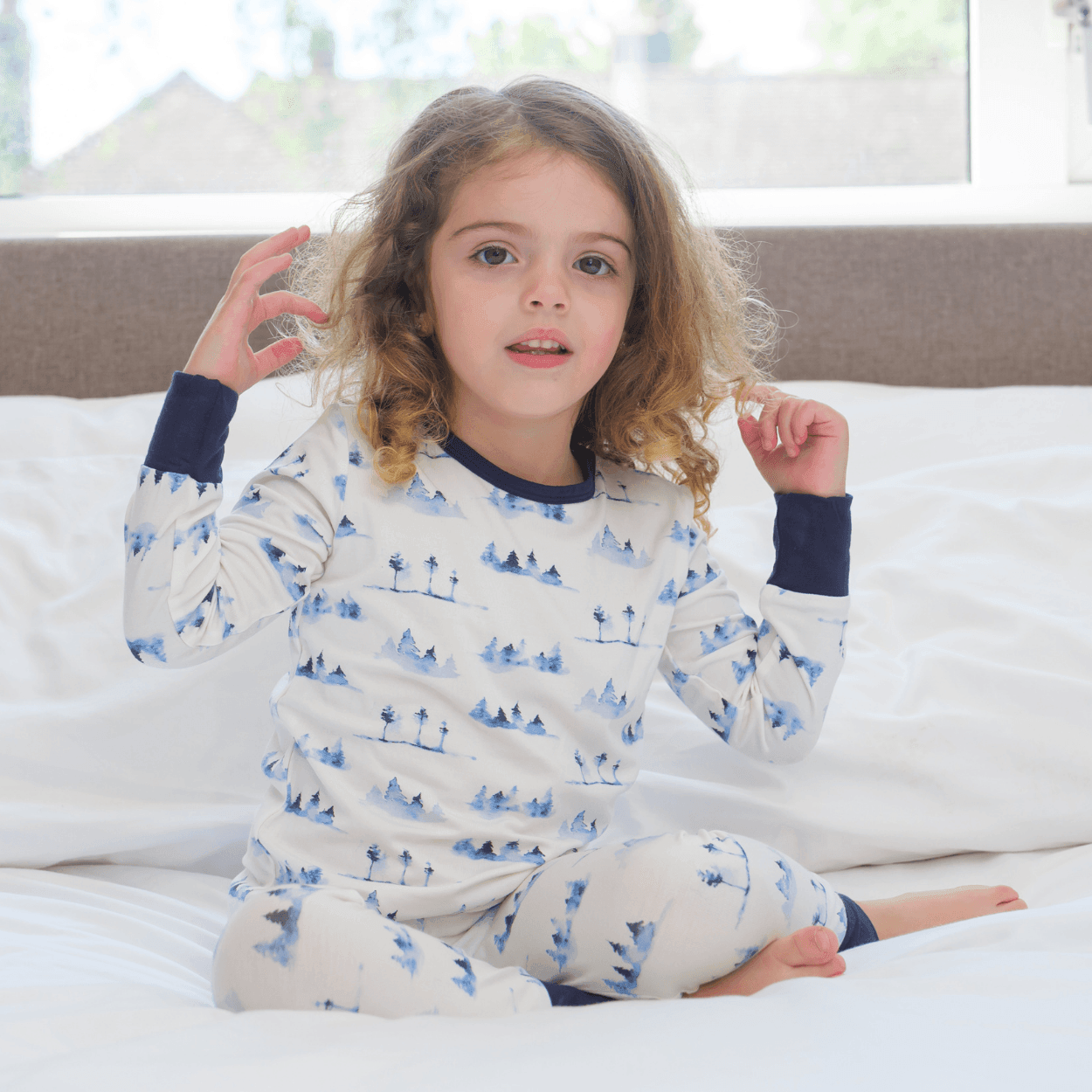 Children's PJ Set Whiteout - Zipster